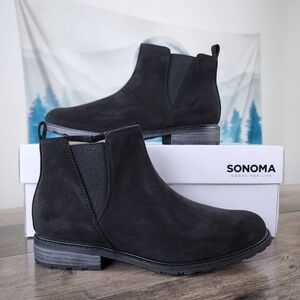 Sonoma Lottiee Chelsea Boot Women's Size 8.5 Black NWT